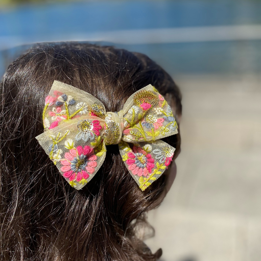 Flower Garden Hair Bow