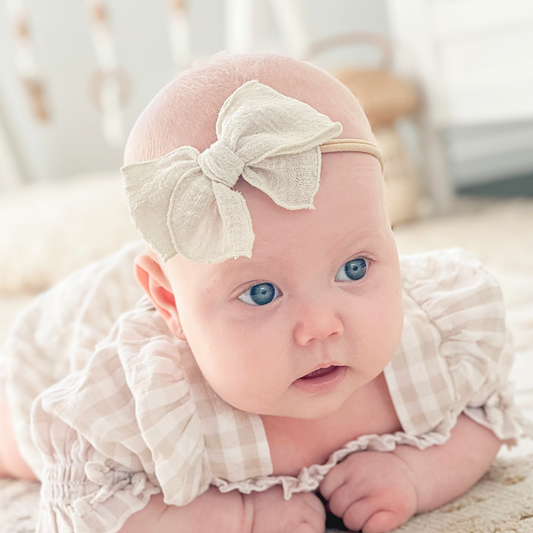 Barley Beige Fable Hair Bow