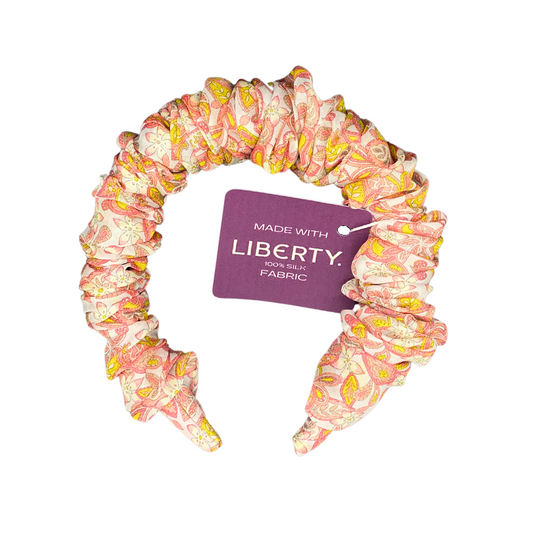 %100 Silk Liberty Lemon Zest Ladies Headband